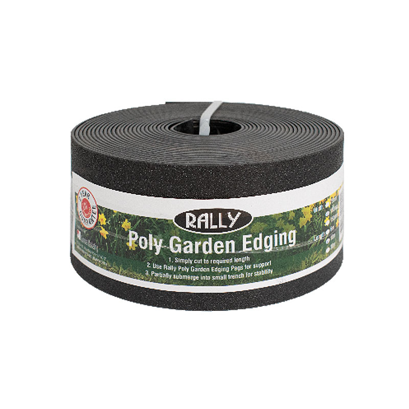 Poly Garden Edging Black 100mm X 10m, Poly Landscape Edging