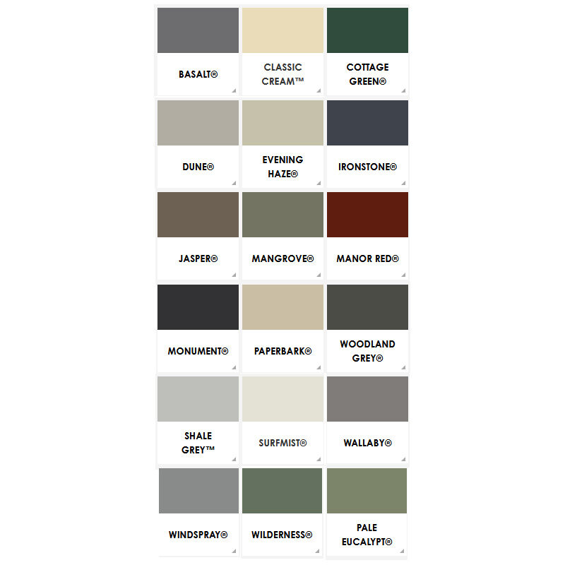 Colorbond Colours