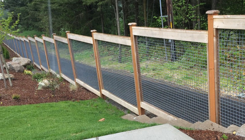 Timber Welded Wire Fence