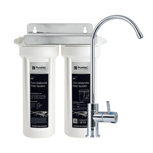 Puretec ES2 Undersink Water Filter System with High Loop Faucet