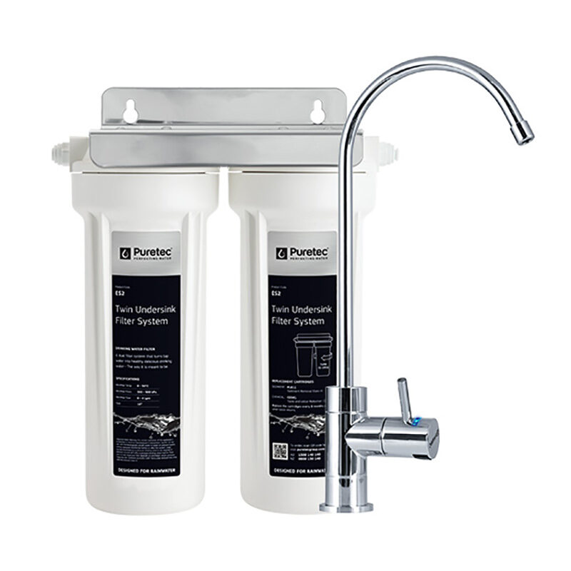 Puretec ES2 Undersink Water Filter System with High Loop Faucet