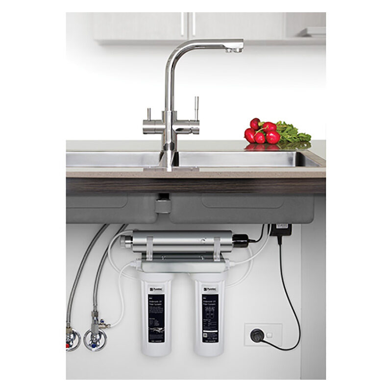Puretec ESR2-T3 Undersink UV Filter System with Tripla T3 Mixer Tap - Image 2