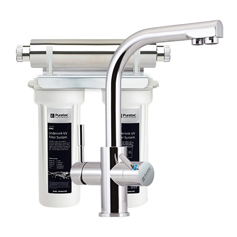 Puretec ESR2-T3 Undersink UV Filter System with Tripla T3 Mixer Tap - Image 3