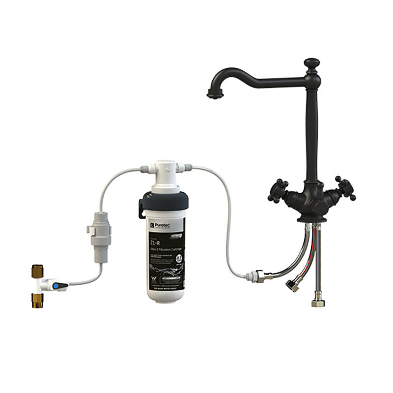 Puretec Z1-BL3 Quick Twist Undersink Filter with Tripla™ Black Mixer Tap