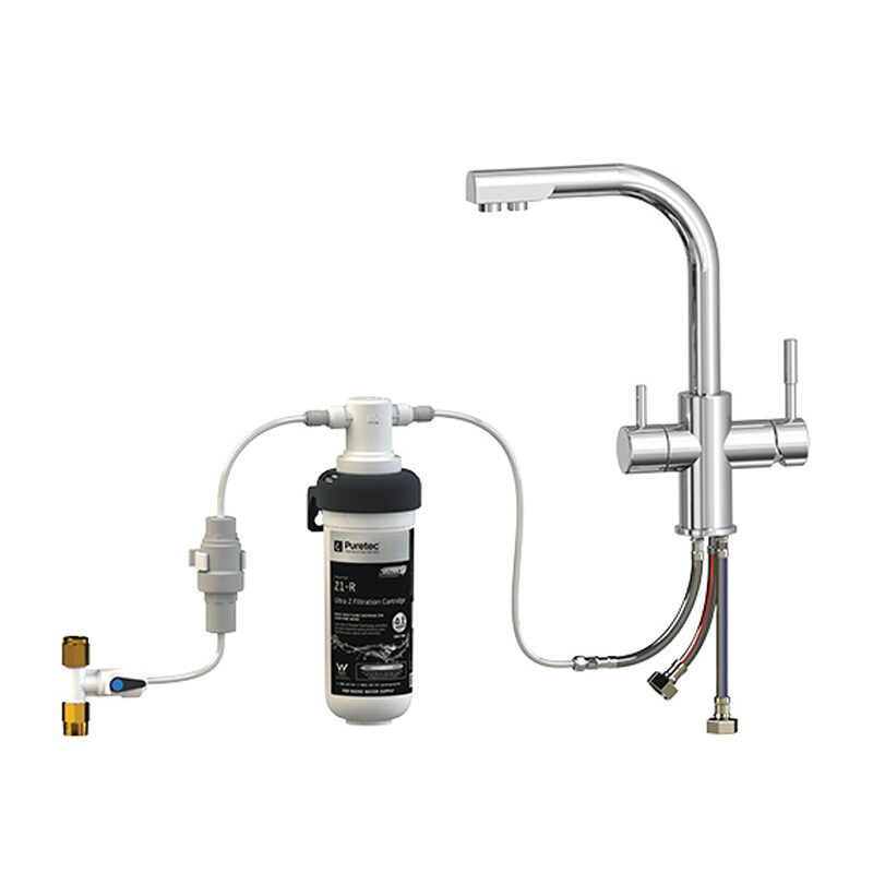 Puretec Z1-T3 Quick Twist Undersink Filter with Tripla™ T3 Mixer Tap