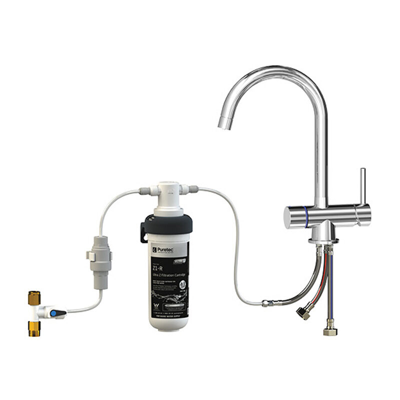 Puretec Z1-T4 Quick Twist Undersink Filter with Tripla™ T4 Mixer Tap