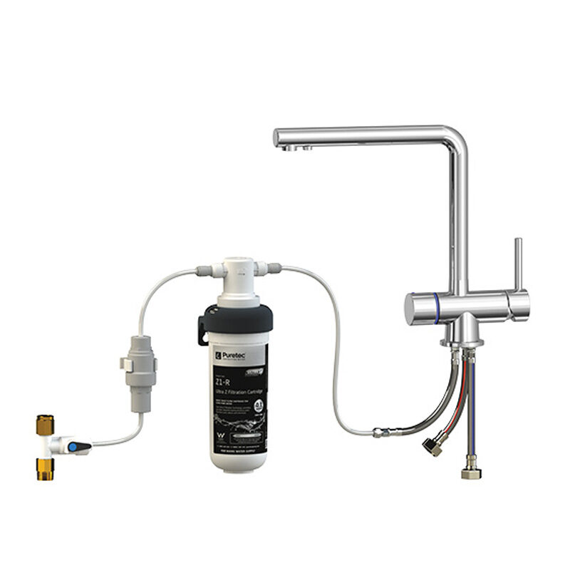 Puretec Z1-T6 Quick Twist Undersink Filter with Tripla™ T6 Mixer Tap