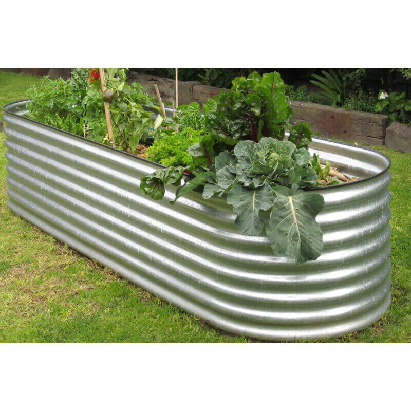 Slimline Zinc Raised Garden Bed