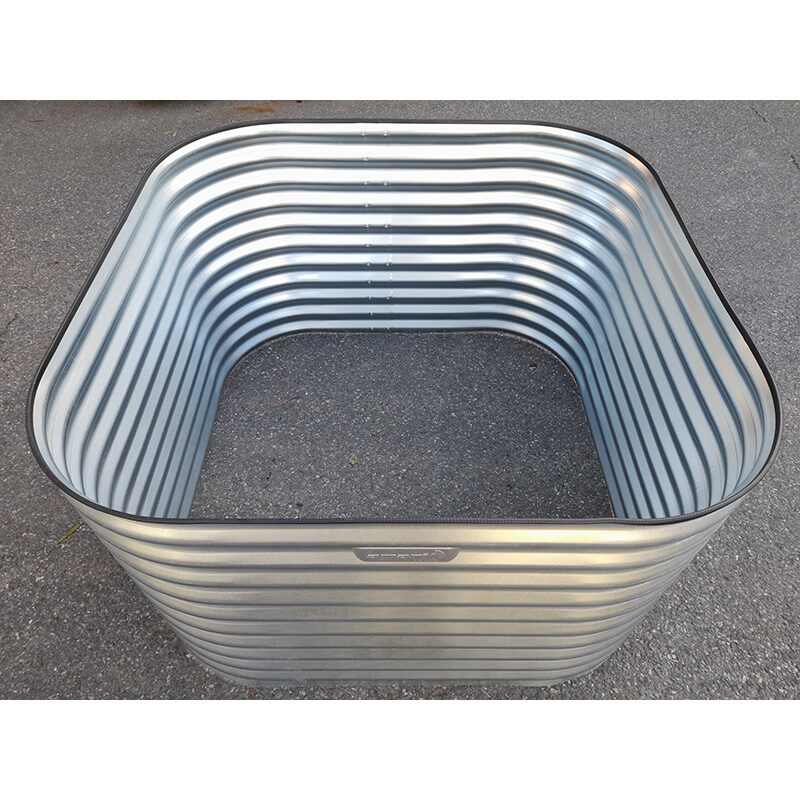 Square Zinc Raised Garden Bed