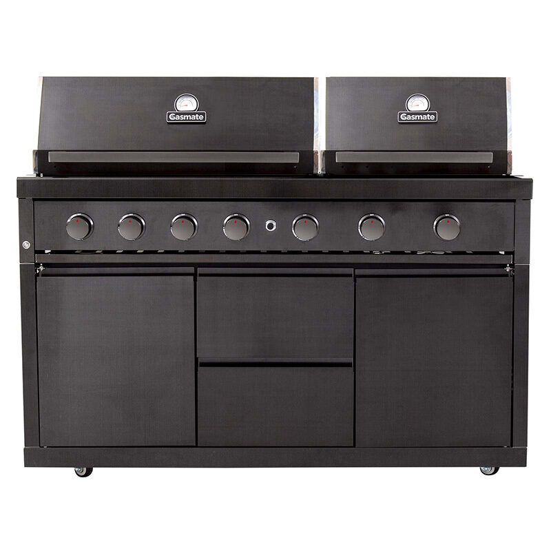 NOVA Graphite 6 Burner Twin Hood BBQ