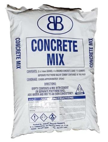 Concrete Mix Budget 20kg LOCAL PICK UP ONLY